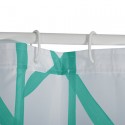Polyester Shower curtain TREE 180x200cm PREMIUM QUALITY Turquoise Blue - Rings included MSV