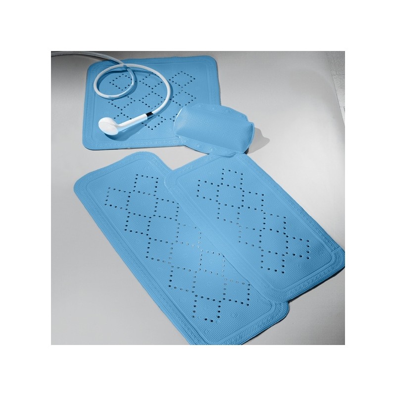 Bathtub mat PVC ALASKA 71x36cm Blue Bermuda Spirella