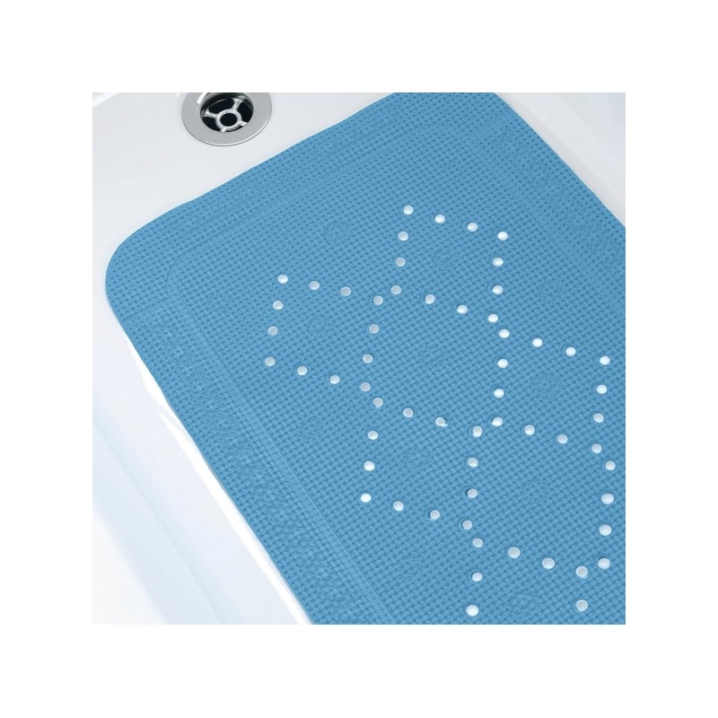 Tappetino da bagno in PVC ALASKA 71x36 cm Blu Bermuda Spirella