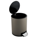 Spirella Badezimmer Treteimer Edelstahl RIKU 3L Taupe Matt