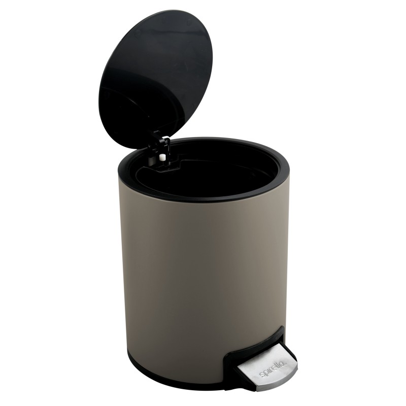 Pedal bin RIKU 3L Stainless Steel Matt Taupe Spirella