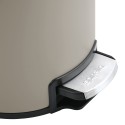 Spirella Badezimmer Treteimer Edelstahl RIKU 3L Taupe Matt
