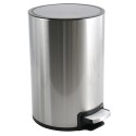 Papelera con pedal RIKU 5L de acero inoxidable Metalizado Spirella