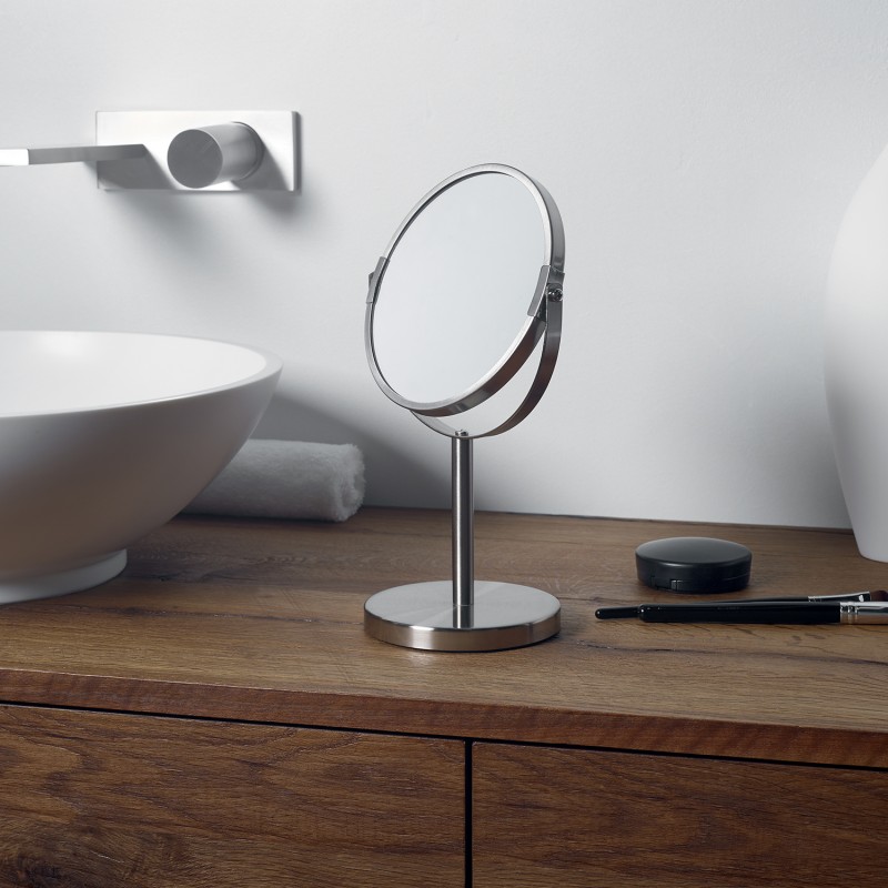 Miroir grossissant sur pied Acier SYDNEY Chromé Spirella
