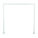 Rod bar for modular corner shower curtain to fix in Aluminum 80x80x80cm White MSV