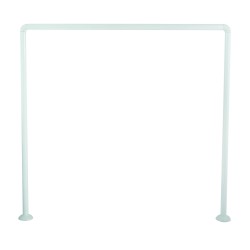 Rod bar for modular corner shower curtain to fix in Aluminum 80x80x80cm White MSV