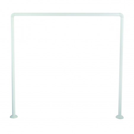 Barra per Tenda doccia angolare componibile da fissare in Alluminio 80x80x80cm Bianco MSV