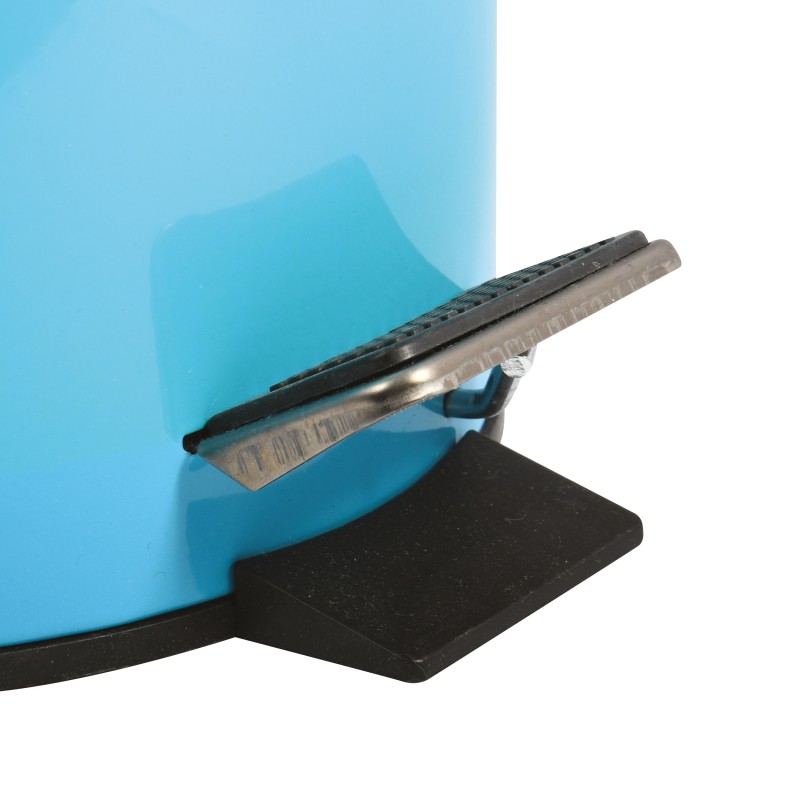 Papelera con Pedal Acero Inoxidable 5L Azul MSV