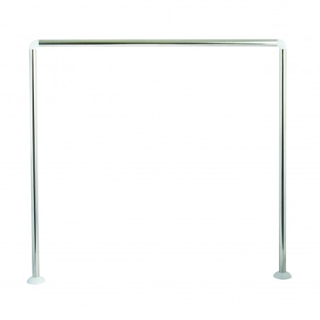 Rod bar for modular corner shower curtain to fix 80x80x80cm Stainless steel MSV