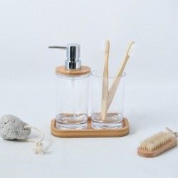 Set de 3 accesorios de baño matEA Transparente MSV
