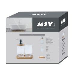 Set de 3 accesorios de baño matEA Transparente MSV