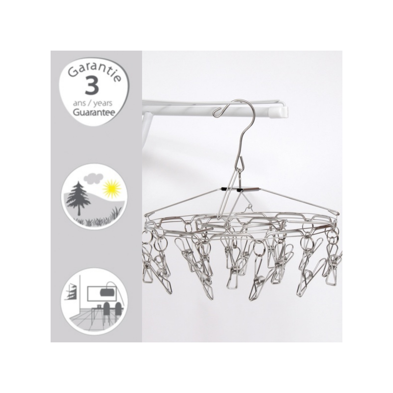 Séchoir à  chaussettes Rond en Inox MSV