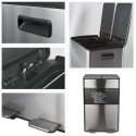 Contenedor de Clasificación Selectiva ALIYA 60L (2x30L) Acero Metalizado Spirella