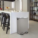 Spirella selektive sortierung mülleimer ALIYA 60L (2x30L) Stahl Matt Taupe