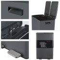 Contenedor de Clasificación Selectiva ALIYA 60L (2x30L) Acero Gris Mate Spirella