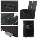 Selective Sorting Bin 60L ALIYA (2x30L) Steel Matt Black Spirella