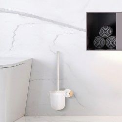 MSV Toilettenbürste mit Halter Zinc Chrome Alba