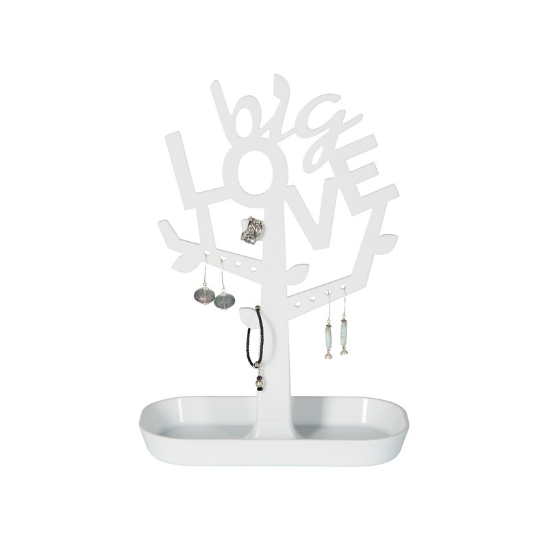 Albero Portagioielli Acciaio SYDNEY Bianco Spirella