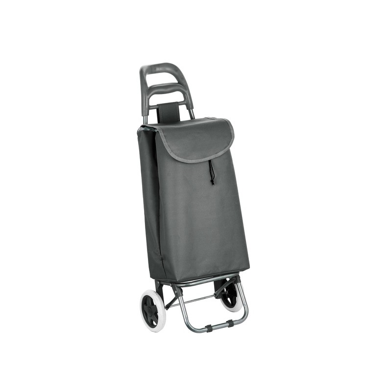 Poussettte de marché, chariot de courses pliable à  2 roulettes 33L Coloris assortis MSV