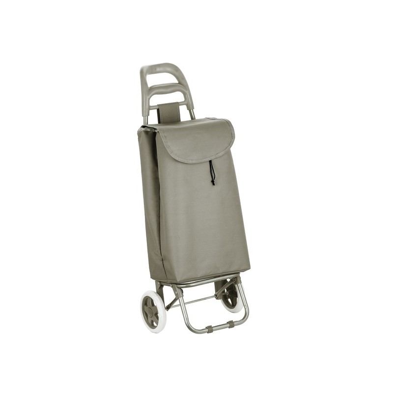 Poussettte de marché, chariot de courses pliable à  2 roulettes 33L Coloris assortis MSV