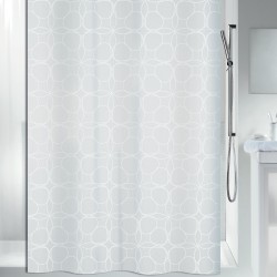 Polyester Shower curtain FILIGRAN 240x180cm White Spirella