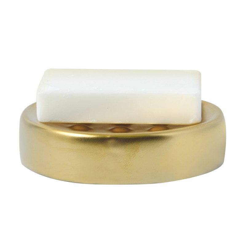 spirella Porte savon Céramique TUBE-MATT Or mat Spirella
