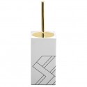 Scopino WC con supporto in Ceramica MONOLITHIC Bianco MSV