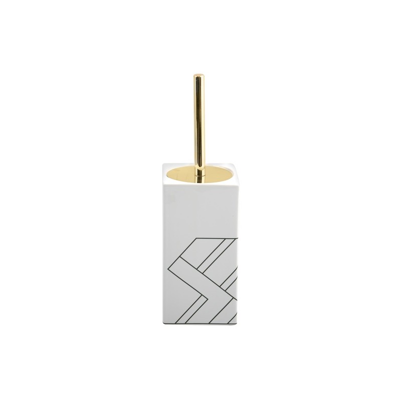 Toilet brush with MONOLITHIC Ceramic holder White MSV