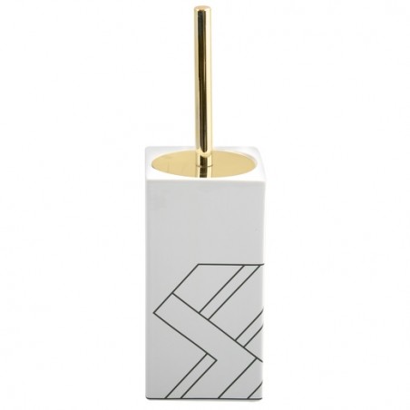 Toilet brush with MONOLITHIC Ceramic holder White MSV