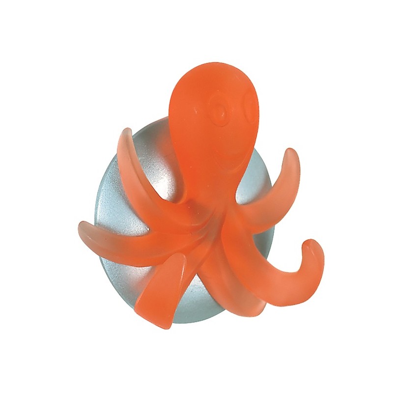 spirella Crochet mural pour serviette OCTOPUS Orange Spirella