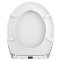 Abattant wc HARRY Blanc - Charnières Zinc Spirella