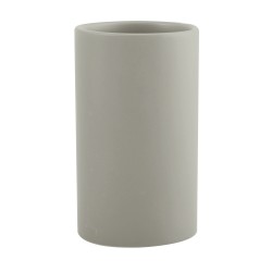 Vaso de cerámica TUBE-MATT Topo mate Spirella