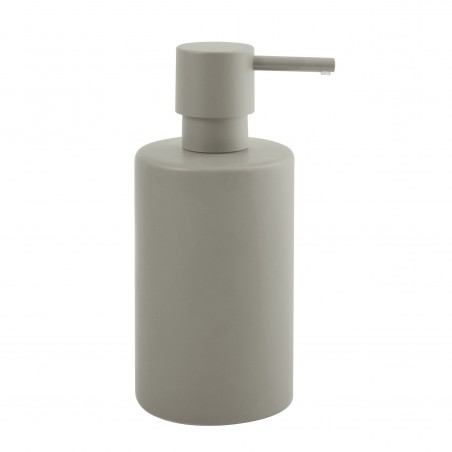 Soap dispenser Ceramic TUBE-MATT Matt taupe Spirella