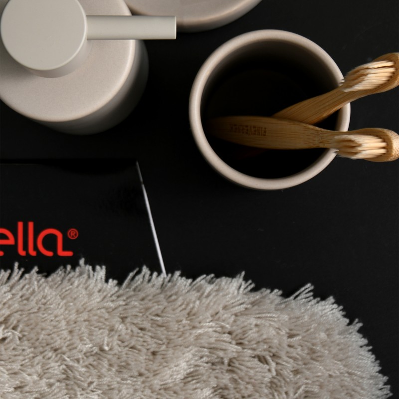 Spirella Distributeur de savon Céramique TUBE MATT Taupe Mat