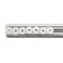 Rod bar for extendable shower curtain or bathtub without drilling in Aluminum SURPRISE 125-210cm Spirella Gray