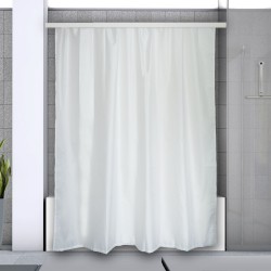 Rod bar for corner shower curtain to fix in Aluminum SURPRISE 170x75cm White Spirella