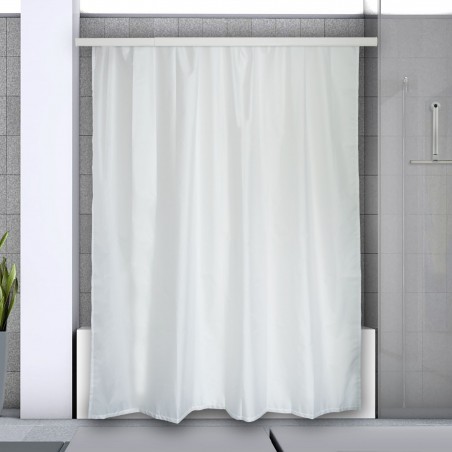 Rod bar for corner shower curtain to fix in Aluminum SURPRISE 170x75cm White Spirella