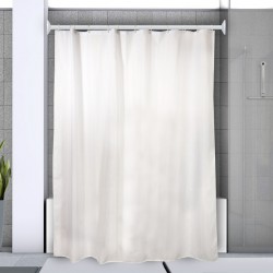 Rod bar for corner shower curtain to fix in Alu MAGIC 80x80cm White Spirella