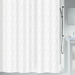 Polyester Shower curtain WET 120x200cm White pearl effect Spirella