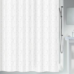 Cortina de ducha Poliéster WET 240x180cm Blanco efecto perla Spirella