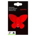 Crochet mural pour serviette MARIPOSA Rouge clair Spirella