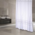 Polyester Shower curtain 180x200cm TORALLA PREMIUM QUALITY Gray - Rings included MSV