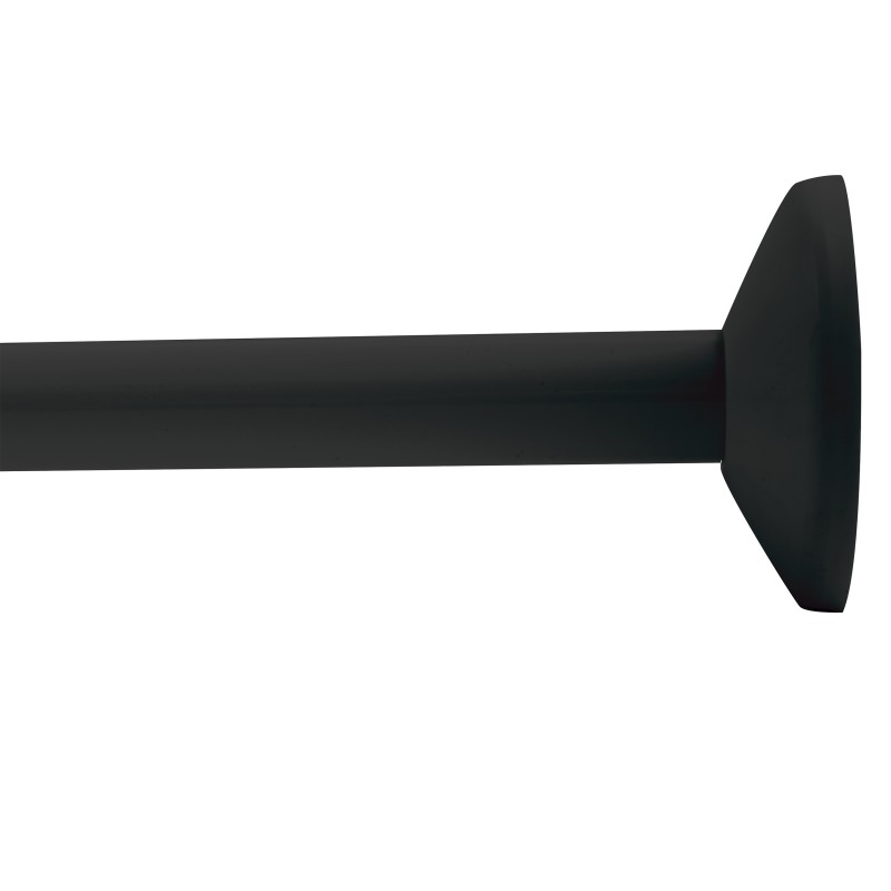 Duschstange für Eckduschen aus Aluminium MAGIC UNIVERSAL Mattschwarz Spirella