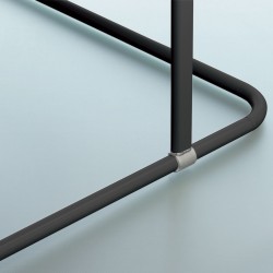 Barra asta per tenda doccia angolare componibile da fissare in Alluminio MAGIC UNIVERSAL Spirella Nero opaco
