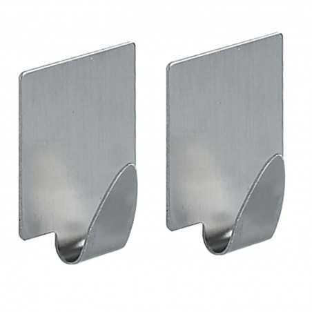 2 colgadores de pared para toalla METAL SQUARE Spirella