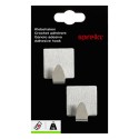 2 colgadores de pared para toalla METAL SQUARE Spirella