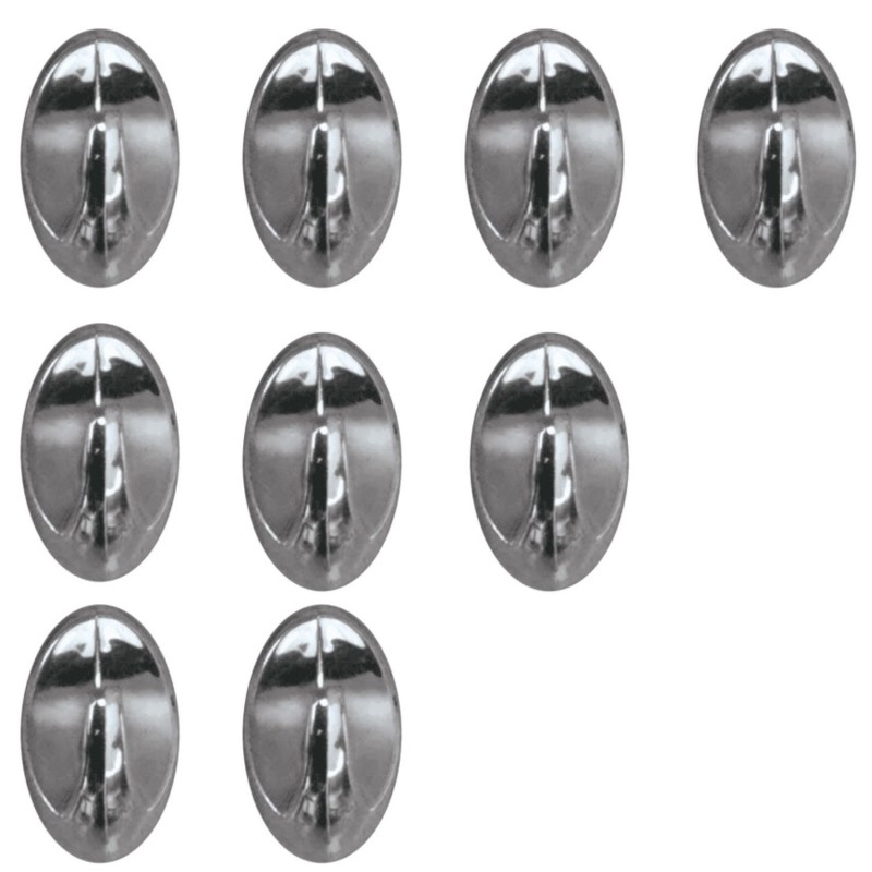 Juego de 9 ganchos de pared adhesivos MSV cromados
