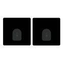 Set mit 2 repositionierbaren selbstklebenden Wandhaken, schwarz MSV