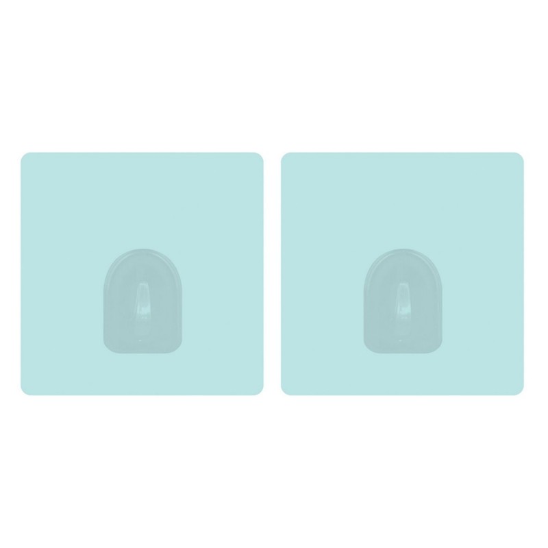 Set mit 2 repositionierbaren selbstklebenden Wandhaken in Pastellgrün MSV