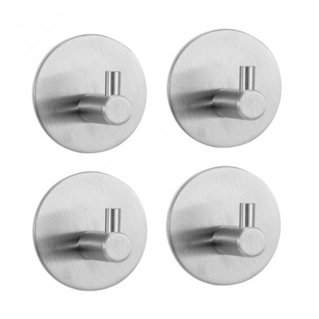 4 crochets muraux pour serviette KHEO Finition miroir MSV